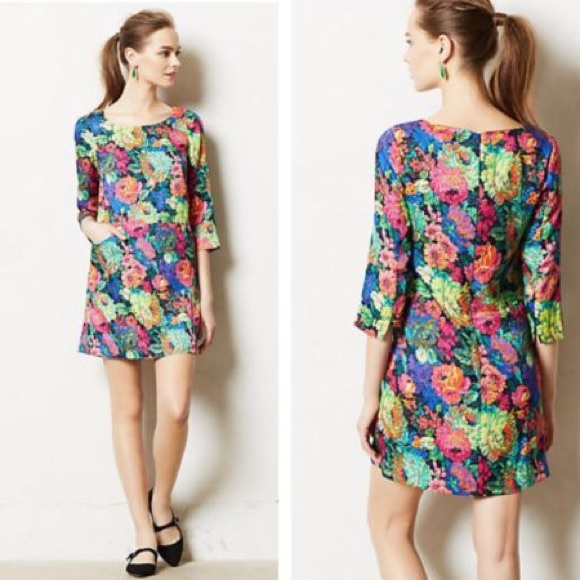 colorful floral dress